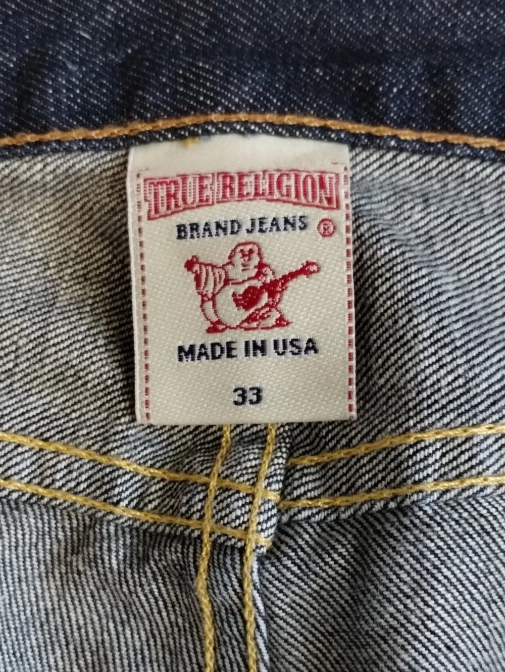 True Religion Texas Jack Dark Blue Straight Jeans Size 38 (Read Description)